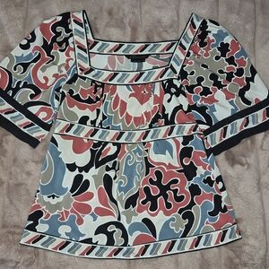 BCBGMaxAzria Floral Multicolor Blouse